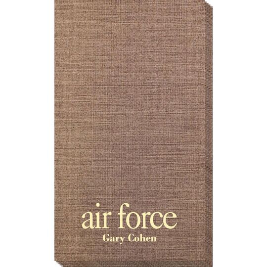 Big Word Air Force Bamboo Luxe Guest Towels